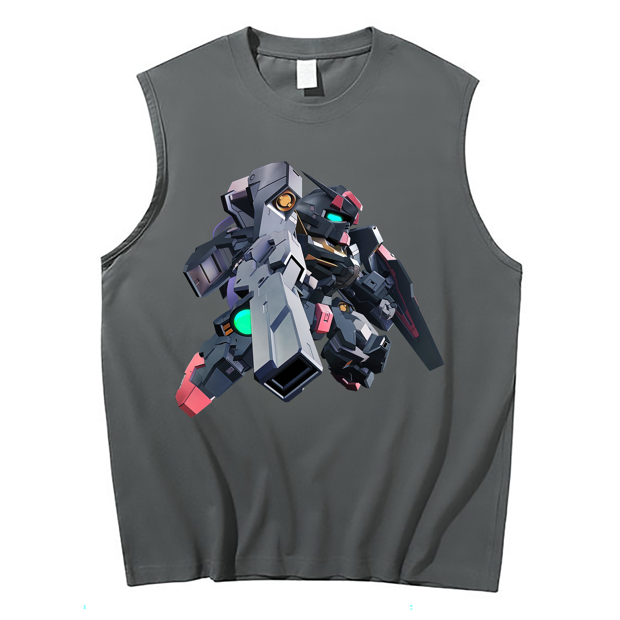 （画像用） 機動戦士ガンダム Mobile Suit Gundam コットン100％タンクトップ（フロントプリント）